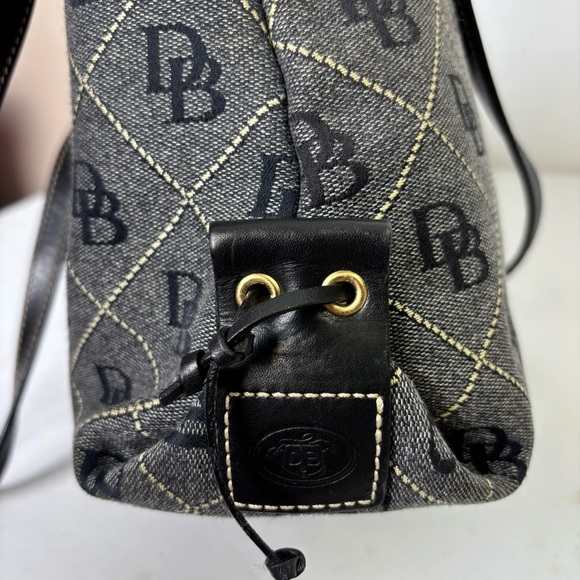 Dooney & Bourke Canvas and Leather Monogram Bag - Picture 5 of 8